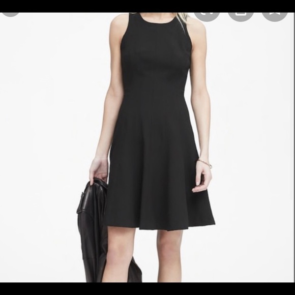 BANANA Republic black lace, tiered skirt dress - Picture 4 of 5